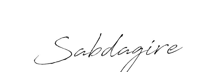 Create a beautiful signature design for name Sabdagire. With this signature (Antro_Vectra) fonts, you can make a handwritten signature for free. Sabdagire signature style 6 images and pictures png