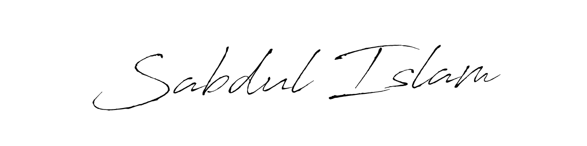Use a signature maker to create a handwritten signature online. With this signature software, you can design (Antro_Vectra) your own signature for name Sabdul Islam. Sabdul Islam signature style 6 images and pictures png