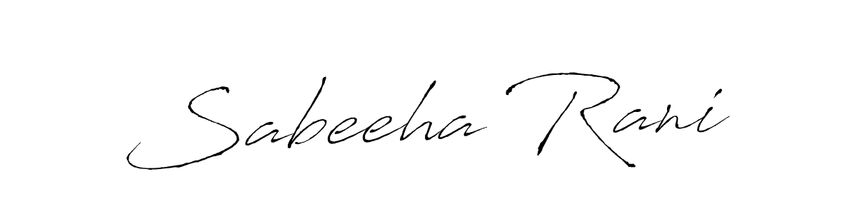 Use a signature maker to create a handwritten signature online. With this signature software, you can design (Antro_Vectra) your own signature for name Sabeeha Rani. Sabeeha Rani signature style 6 images and pictures png