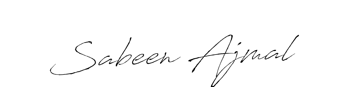 Design your own signature with our free online signature maker. With this signature software, you can create a handwritten (Antro_Vectra) signature for name Sabeen Ajmal. Sabeen Ajmal signature style 6 images and pictures png