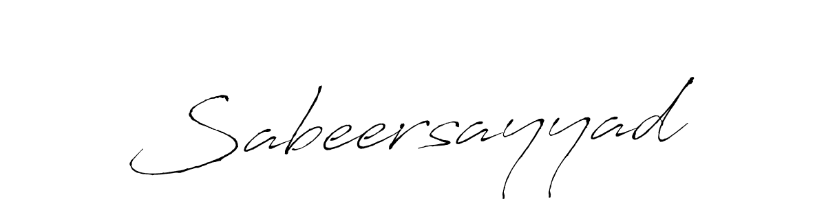 Create a beautiful signature design for name Sabeersayyad. With this signature (Antro_Vectra) fonts, you can make a handwritten signature for free. Sabeersayyad signature style 6 images and pictures png