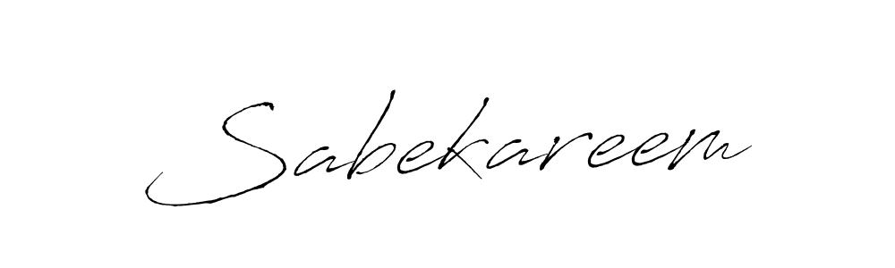 Make a beautiful signature design for name Sabekareem. With this signature (Antro_Vectra) style, you can create a handwritten signature for free. Sabekareem signature style 6 images and pictures png