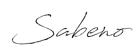 Create an unforgettable impression when signing with Sabeno name styled in Antro_Vectra typography. 100% free online generator. Sabeno signature style 6 images and pictures png