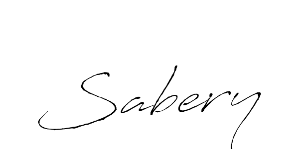 Design your own signature with our free online signature maker. With this signature software, you can create a handwritten (Antro_Vectra) signature for name Sabery. Sabery signature style 6 images and pictures png