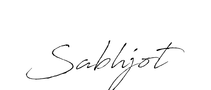 Also we have Sabhjot name is the best signature style. Create professional handwritten signature collection using Antro_Vectra autograph style. Sabhjot signature style 6 images and pictures png