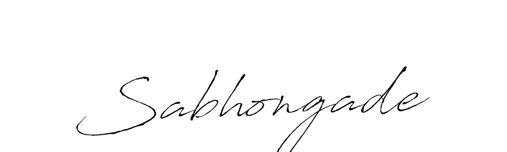 Use a signature maker to create a handwritten signature online. With this signature software, you can design (Antro_Vectra) your own signature for name Sabhongade. Sabhongade signature style 6 images and pictures png