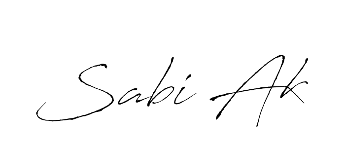 Also we have Sabi Ak name is the best signature style. Create professional handwritten signature collection using Antro_Vectra autograph style. Sabi Ak signature style 6 images and pictures png