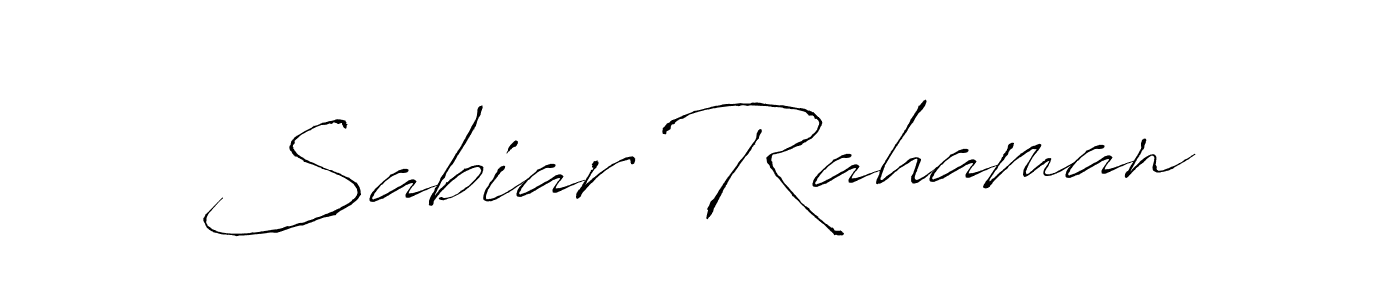 Design your own signature with our free online signature maker. With this signature software, you can create a handwritten (Antro_Vectra) signature for name Sabiar Rahaman. Sabiar Rahaman signature style 6 images and pictures png