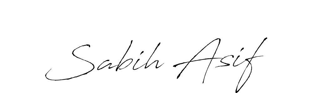 Design your own signature with our free online signature maker. With this signature software, you can create a handwritten (Antro_Vectra) signature for name Sabih Asif. Sabih Asif signature style 6 images and pictures png