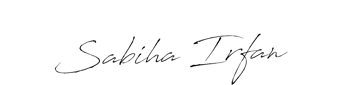 It looks lik you need a new signature style for name Sabiha Irfan. Design unique handwritten (Antro_Vectra) signature with our free signature maker in just a few clicks. Sabiha Irfan signature style 6 images and pictures png