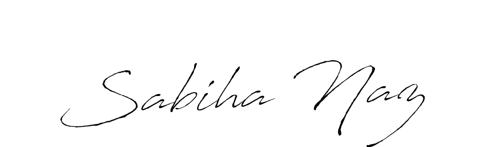 Create a beautiful signature design for name Sabiha Naz. With this signature (Antro_Vectra) fonts, you can make a handwritten signature for free. Sabiha Naz signature style 6 images and pictures png