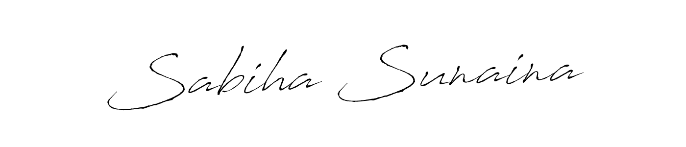 How to make Sabiha Sunaina signature? Antro_Vectra is a professional autograph style. Create handwritten signature for Sabiha Sunaina name. Sabiha Sunaina signature style 6 images and pictures png