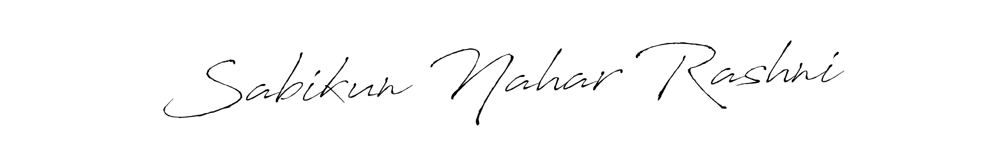 How to Draw Sabikun Nahar Rashni signature style? Antro_Vectra is a latest design signature styles for name Sabikun Nahar Rashni. Sabikun Nahar Rashni signature style 6 images and pictures png