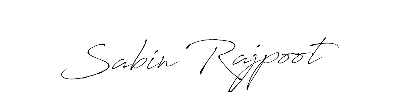 Make a beautiful signature design for name Sabin Rajpoot. With this signature (Antro_Vectra) style, you can create a handwritten signature for free. Sabin Rajpoot signature style 6 images and pictures png