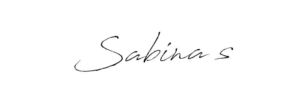 Design your own signature with our free online signature maker. With this signature software, you can create a handwritten (Antro_Vectra) signature for name Sabina’s. Sabina’s signature style 6 images and pictures png