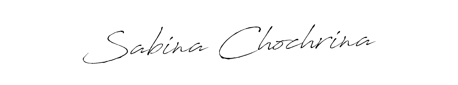 How to make Sabina Chochrina name signature. Use Antro_Vectra style for creating short signs online. This is the latest handwritten sign. Sabina Chochrina signature style 6 images and pictures png