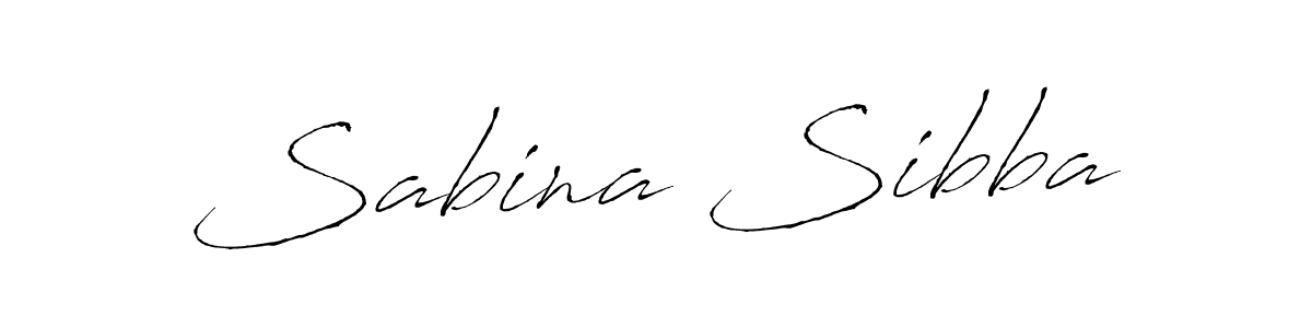 Design your own signature with our free online signature maker. With this signature software, you can create a handwritten (Antro_Vectra) signature for name Sabina Sibba. Sabina Sibba signature style 6 images and pictures png
