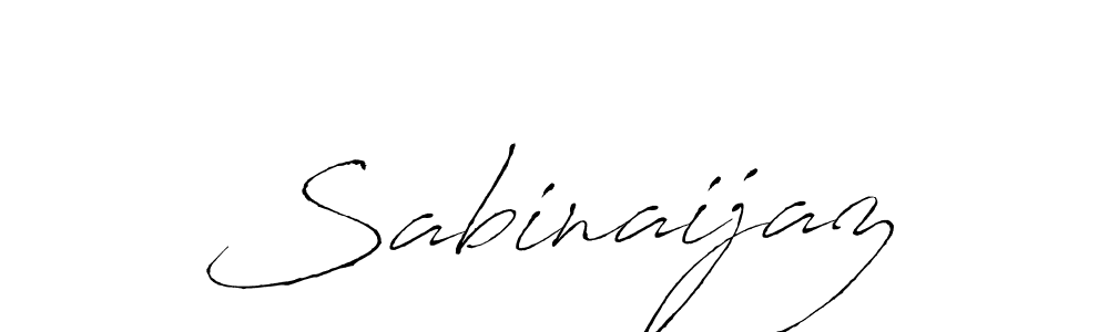 How to make Sabinaijaz name signature. Use Antro_Vectra style for creating short signs online. This is the latest handwritten sign. Sabinaijaz signature style 6 images and pictures png