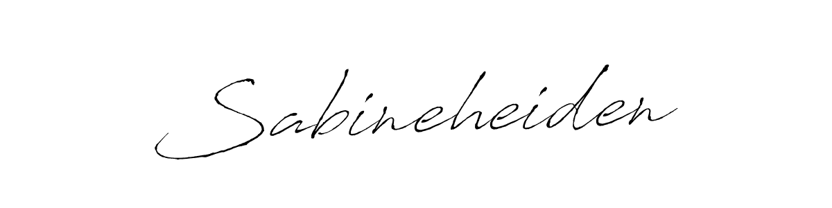 How to make Sabineheiden name signature. Use Antro_Vectra style for creating short signs online. This is the latest handwritten sign. Sabineheiden signature style 6 images and pictures png