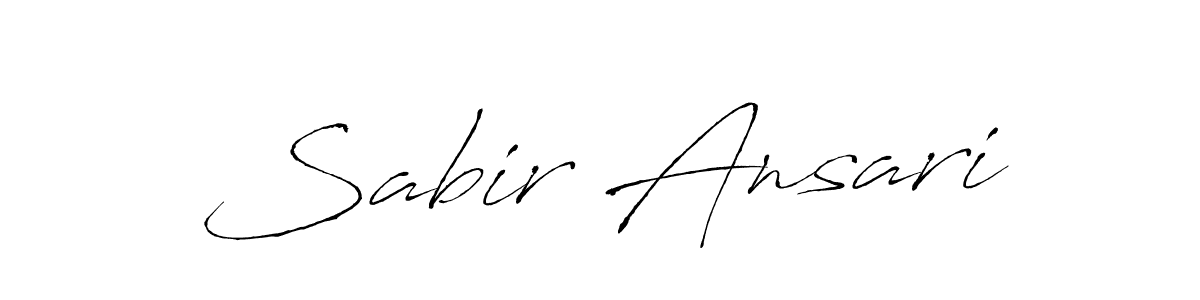 Design your own signature with our free online signature maker. With this signature software, you can create a handwritten (Antro_Vectra) signature for name Sabir Ansari. Sabir Ansari signature style 6 images and pictures png