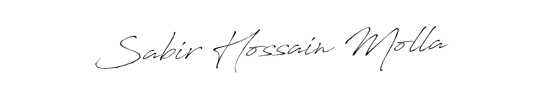 How to make Sabir Hossain Molla signature? Antro_Vectra is a professional autograph style. Create handwritten signature for Sabir Hossain Molla name. Sabir Hossain Molla signature style 6 images and pictures png