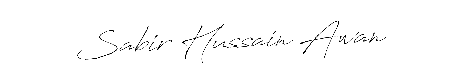 Use a signature maker to create a handwritten signature online. With this signature software, you can design (Antro_Vectra) your own signature for name Sabir Hussain Awan. Sabir Hussain Awan signature style 6 images and pictures png