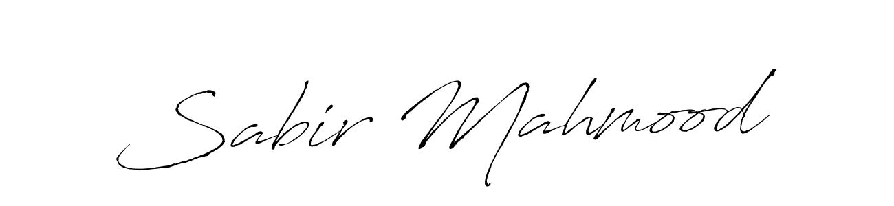 Create a beautiful signature design for name Sabir Mahmood. With this signature (Antro_Vectra) fonts, you can make a handwritten signature for free. Sabir Mahmood signature style 6 images and pictures png