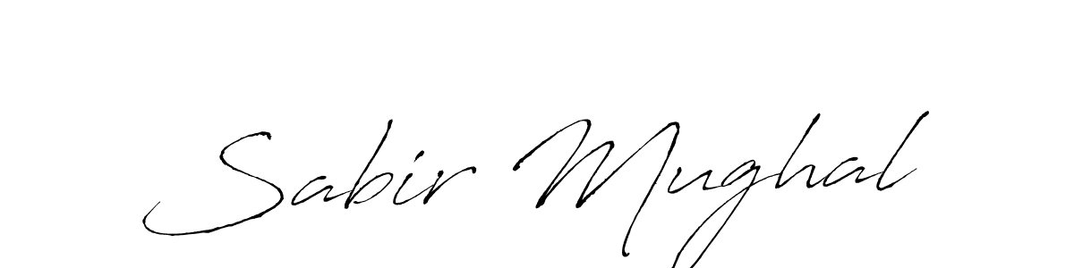 Make a beautiful signature design for name Sabir Mughal. With this signature (Antro_Vectra) style, you can create a handwritten signature for free. Sabir Mughal signature style 6 images and pictures png