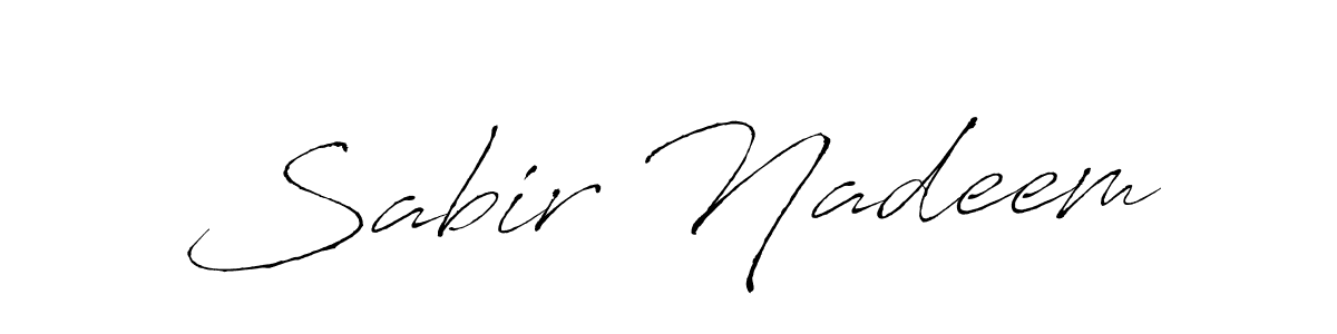 How to make Sabir Nadeem signature? Antro_Vectra is a professional autograph style. Create handwritten signature for Sabir Nadeem name. Sabir Nadeem signature style 6 images and pictures png
