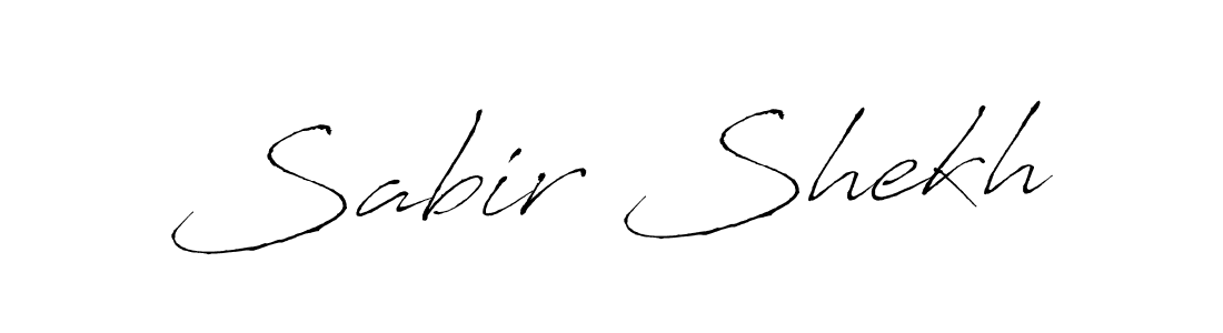 Sabir Shekh stylish signature style. Best Handwritten Sign (Antro_Vectra) for my name. Handwritten Signature Collection Ideas for my name Sabir Shekh. Sabir Shekh signature style 6 images and pictures png