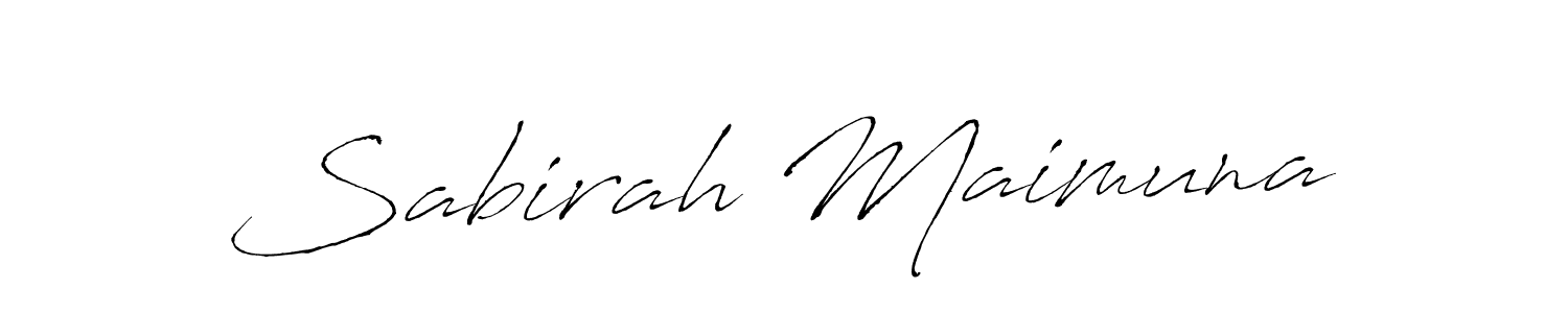 if you are searching for the best signature style for your name Sabirah Maimuna. so please give up your signature search. here we have designed multiple signature styles  using Antro_Vectra. Sabirah Maimuna signature style 6 images and pictures png