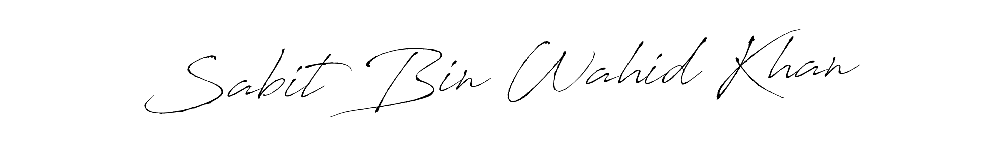 Also we have Sabit Bin Wahid Khan name is the best signature style. Create professional handwritten signature collection using Antro_Vectra autograph style. Sabit Bin Wahid Khan signature style 6 images and pictures png