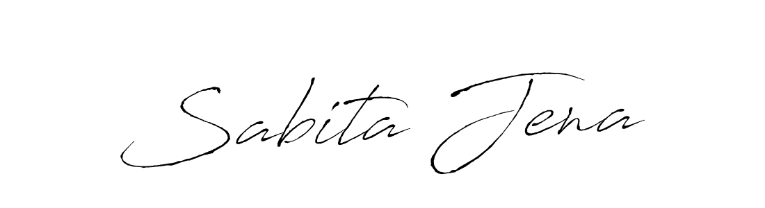 How to make Sabita Jena name signature. Use Antro_Vectra style for creating short signs online. This is the latest handwritten sign. Sabita Jena signature style 6 images and pictures png