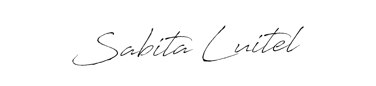 Make a beautiful signature design for name Sabita Luitel. With this signature (Antro_Vectra) style, you can create a handwritten signature for free. Sabita Luitel signature style 6 images and pictures png