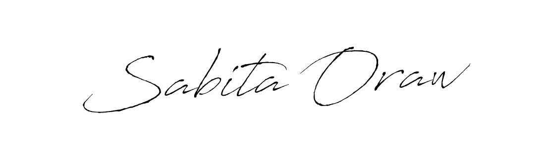 Make a beautiful signature design for name Sabita Oraw. With this signature (Antro_Vectra) style, you can create a handwritten signature for free. Sabita Oraw signature style 6 images and pictures png
