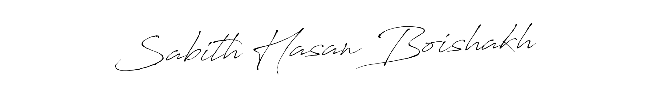 Design your own signature with our free online signature maker. With this signature software, you can create a handwritten (Antro_Vectra) signature for name Sabith Hasan Boishakh. Sabith Hasan Boishakh signature style 6 images and pictures png