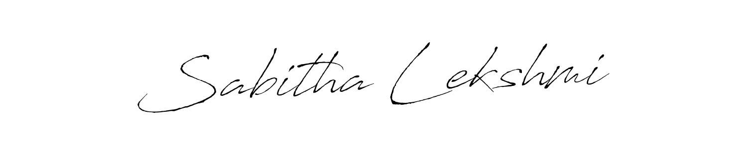 How to make Sabitha Lekshmi signature? Antro_Vectra is a professional autograph style. Create handwritten signature for Sabitha Lekshmi name. Sabitha Lekshmi signature style 6 images and pictures png