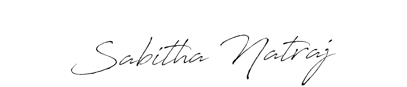 Antro_Vectra is a professional signature style that is perfect for those who want to add a touch of class to their signature. It is also a great choice for those who want to make their signature more unique. Get Sabitha Natraj name to fancy signature for free. Sabitha Natraj signature style 6 images and pictures png