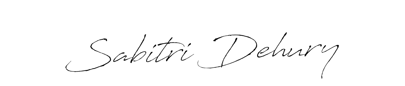 Sabitri Dehury stylish signature style. Best Handwritten Sign (Antro_Vectra) for my name. Handwritten Signature Collection Ideas for my name Sabitri Dehury. Sabitri Dehury signature style 6 images and pictures png