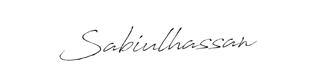 Use a signature maker to create a handwritten signature online. With this signature software, you can design (Antro_Vectra) your own signature for name Sabiulhassan. Sabiulhassan signature style 6 images and pictures png