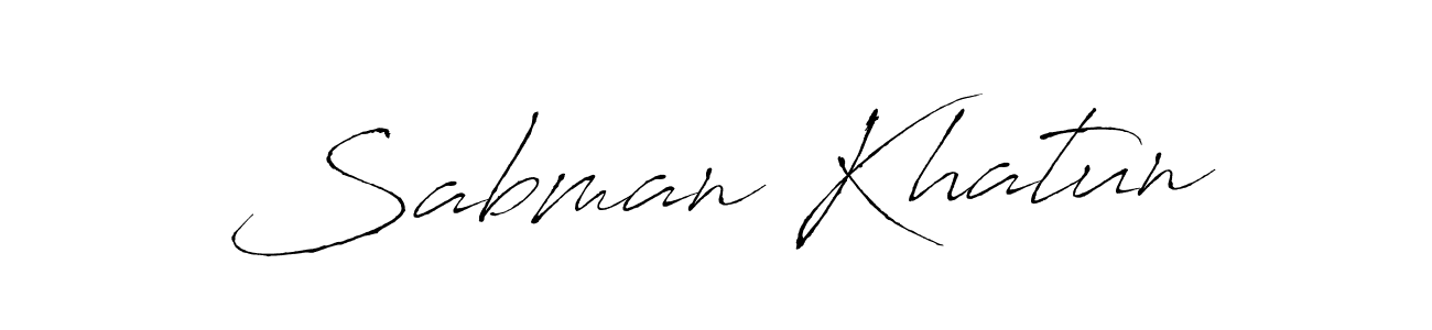 Antro_Vectra is a professional signature style that is perfect for those who want to add a touch of class to their signature. It is also a great choice for those who want to make their signature more unique. Get Sabman Khatun name to fancy signature for free. Sabman Khatun signature style 6 images and pictures png
