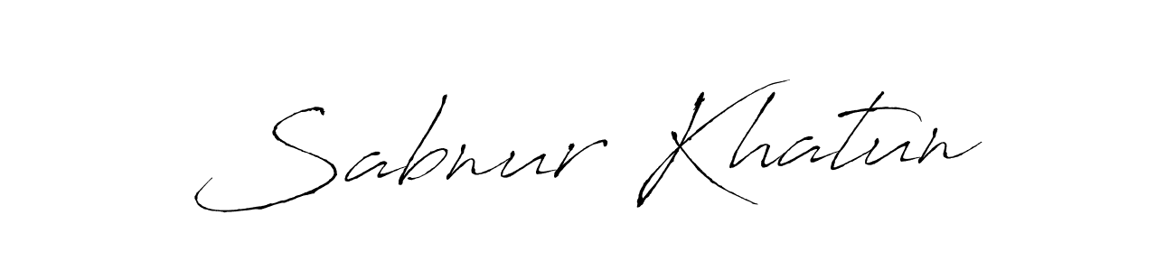 Design your own signature with our free online signature maker. With this signature software, you can create a handwritten (Antro_Vectra) signature for name Sabnur Khatun. Sabnur Khatun signature style 6 images and pictures png