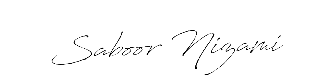 Create a beautiful signature design for name Saboor Nizami. With this signature (Antro_Vectra) fonts, you can make a handwritten signature for free. Saboor Nizami signature style 6 images and pictures png