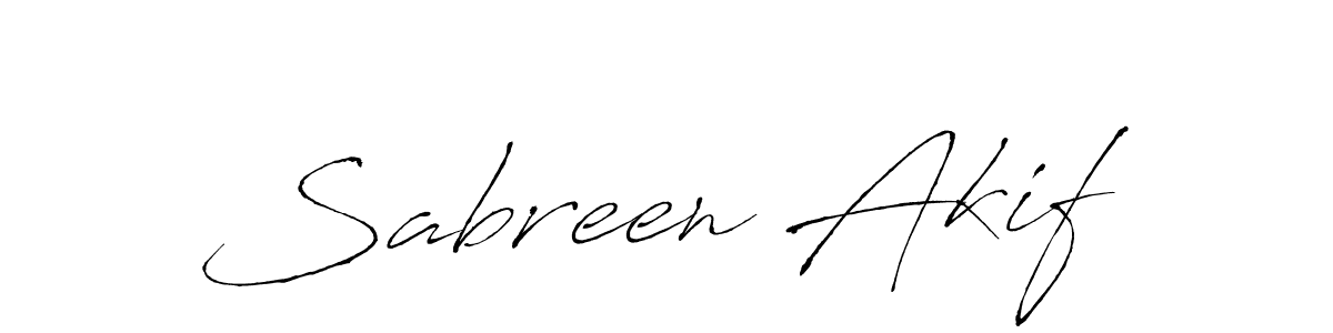 Use a signature maker to create a handwritten signature online. With this signature software, you can design (Antro_Vectra) your own signature for name Sabreen Akif. Sabreen Akif signature style 6 images and pictures png