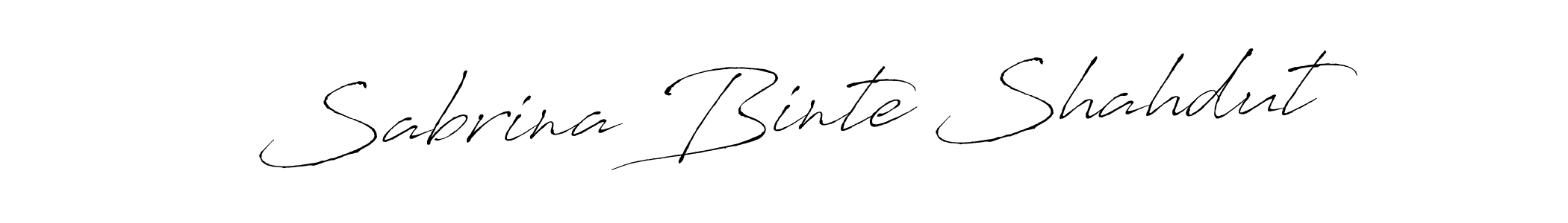 Make a beautiful signature design for name Sabrina Binte Shahdut. With this signature (Antro_Vectra) style, you can create a handwritten signature for free. Sabrina Binte Shahdut signature style 6 images and pictures png