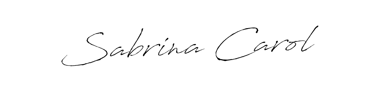 It looks lik you need a new signature style for name Sabrina Carol. Design unique handwritten (Antro_Vectra) signature with our free signature maker in just a few clicks. Sabrina Carol signature style 6 images and pictures png
