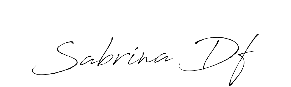Create a beautiful signature design for name Sabrina Df. With this signature (Antro_Vectra) fonts, you can make a handwritten signature for free. Sabrina Df signature style 6 images and pictures png