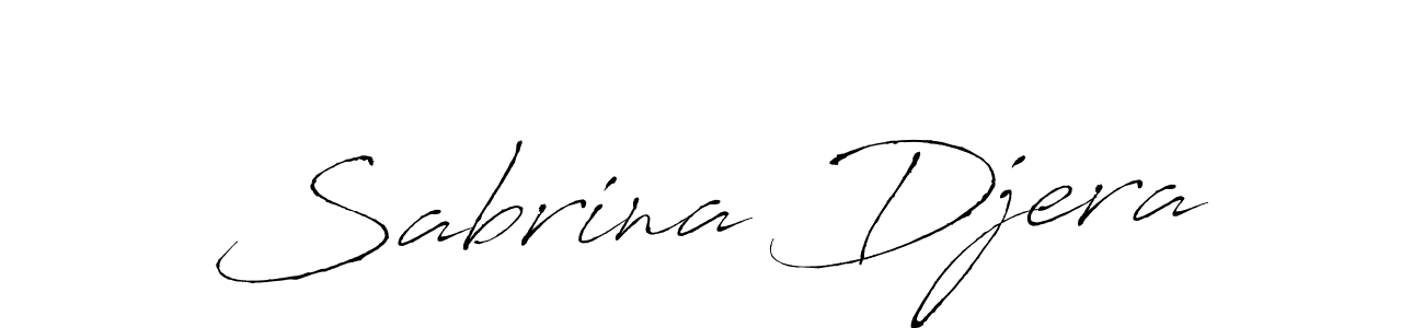 The best way (Antro_Vectra) to make a short signature is to pick only two or three words in your name. The name Sabrina Djera include a total of six letters. For converting this name. Sabrina Djera signature style 6 images and pictures png