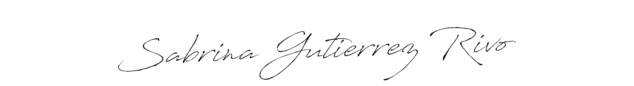 You should practise on your own different ways (Antro_Vectra) to write your name (Sabrina Gutierrez Rivo) in signature. don't let someone else do it for you. Sabrina Gutierrez Rivo signature style 6 images and pictures png