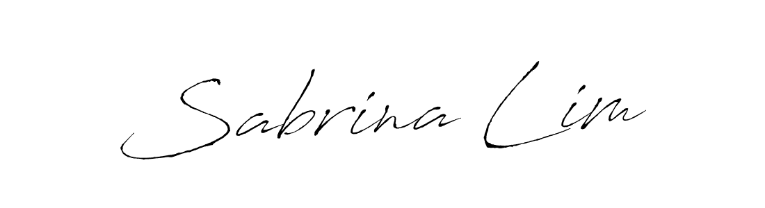 Create a beautiful signature design for name Sabrina Lim. With this signature (Antro_Vectra) fonts, you can make a handwritten signature for free. Sabrina Lim signature style 6 images and pictures png